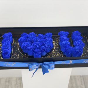 I Love You In Fresh Blue Roses