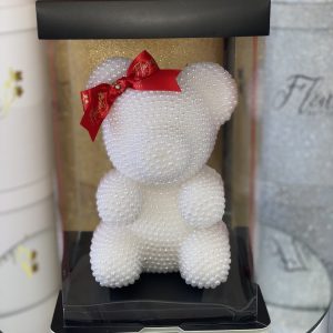 8" White Pearl Bear