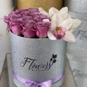 Mauve Half Roses & Half Orchids