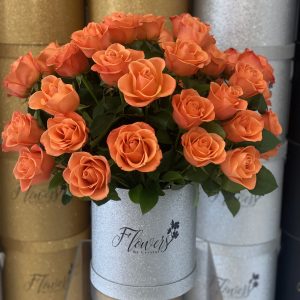50 Orange Crush Roses & Greens