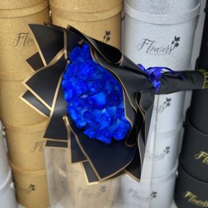 25 Fresh Blue Rose Bouquet