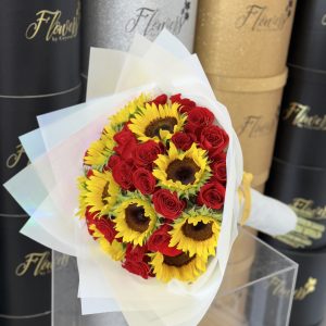 Sunflower & Rose Bouquet