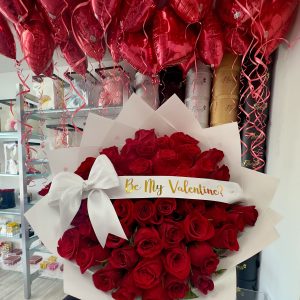 Be my Valentine 50 rose bouquet